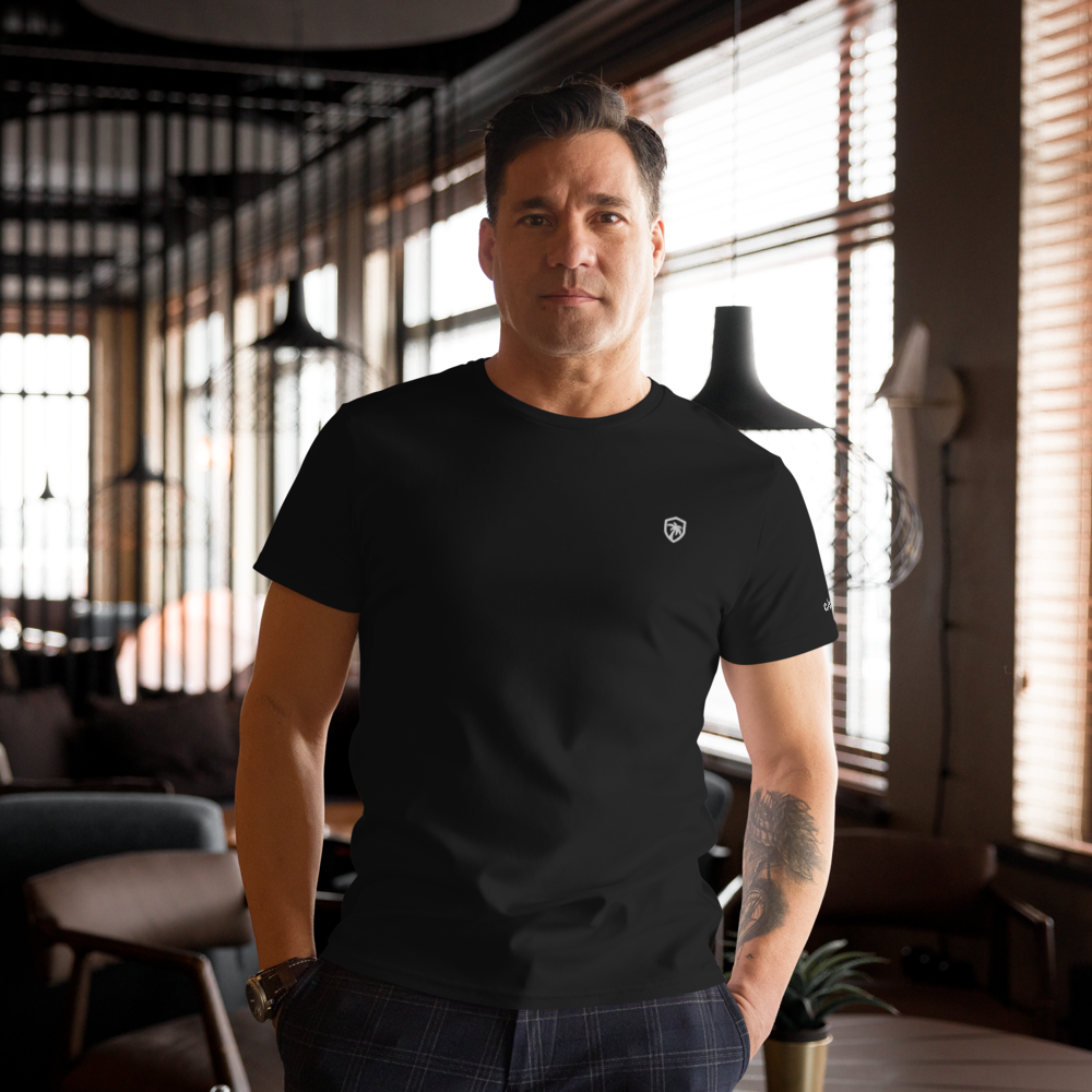 White c/side logo embroided shirt