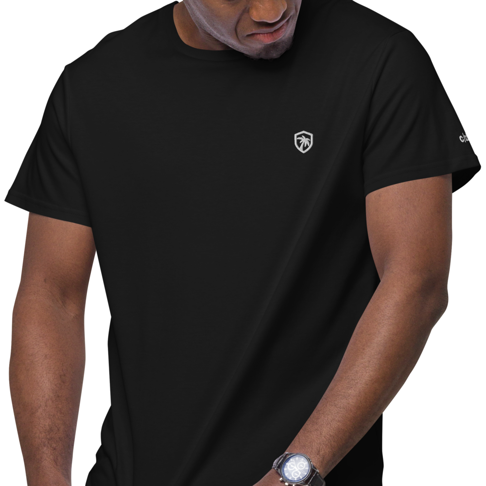 White c/side logo embroided shirt