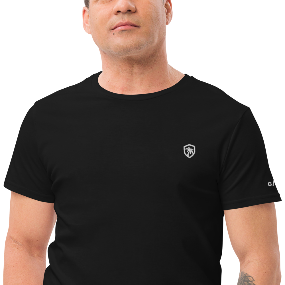 White c/side logo embroided shirt